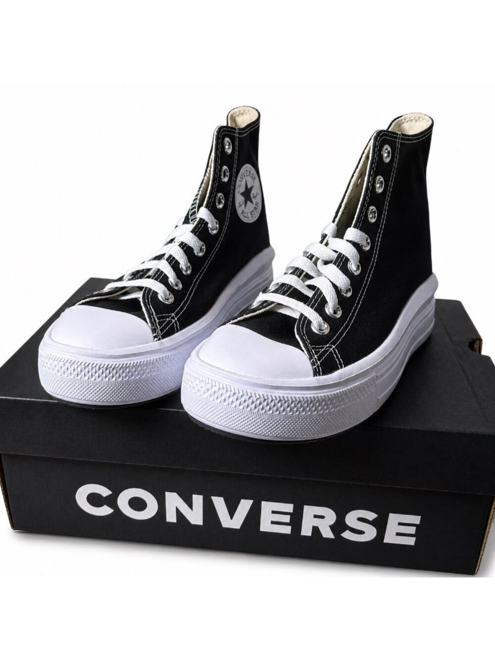 Converse Chuck Taylor CTAS Move Hi Platform 568497C Black/White Women’s 8 EU39 - Picture 7 of 11